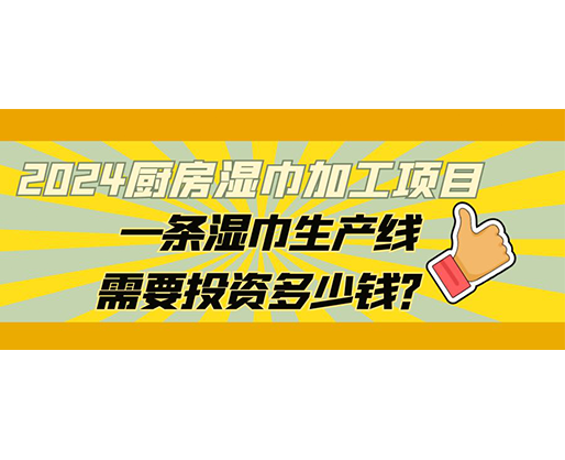 2024廚房濕巾加工項目，一條濕巾生產線需要投資多少錢？